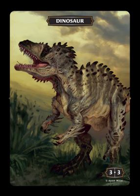 Dinosaur MTG token 3/3