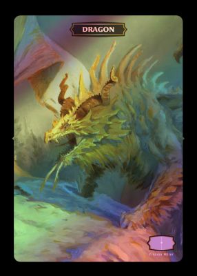 Dragon MTG token (v.2)