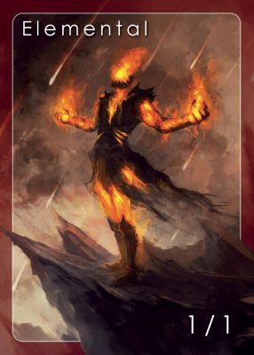 Elemental MTG token 1/1