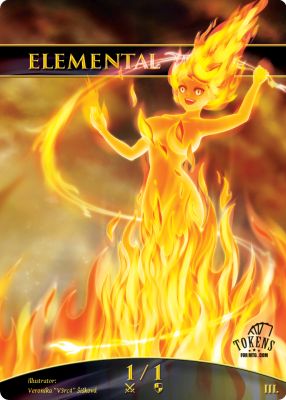 Elemental MTG token 1/1