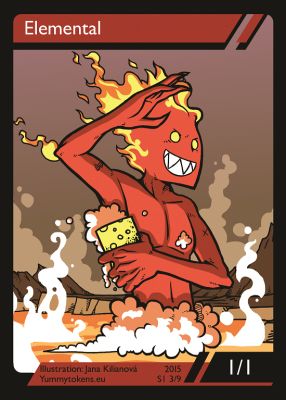 Elemental MTG token 1/1