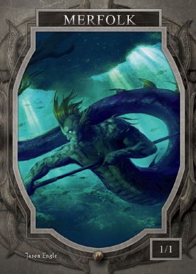 Merfolk MTG token 1/1