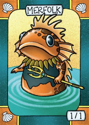 Merfolk MTG token 1/1