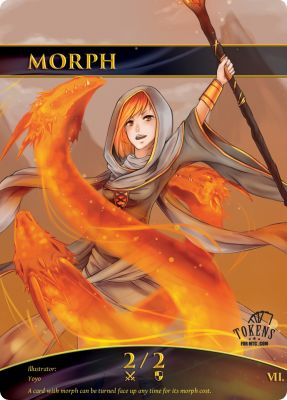 Morph MTG token 2/2