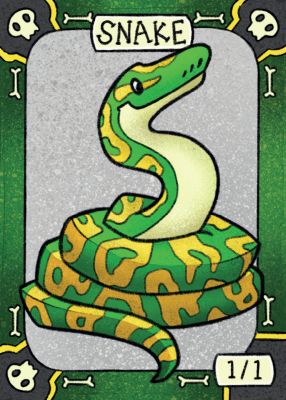 Snake MTG token 1/1