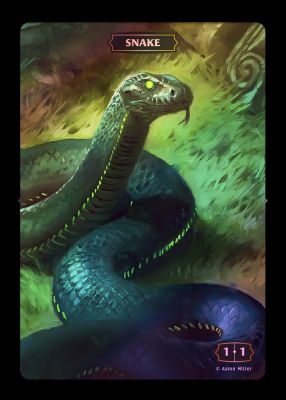 Snake MTG token 1/1