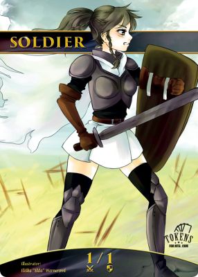 Soldier MTG token 1/1