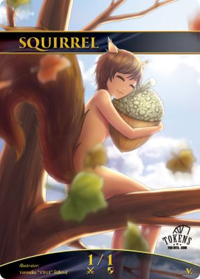 Squirrel MTG token 1/1