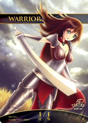 Warrior MTG token 1/1